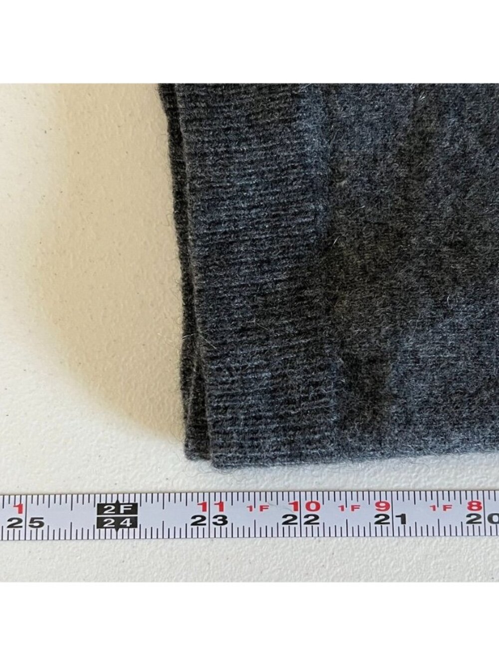 Philosophy Cashmere Paris Sweater Womens L Gray 100% Cashmere French Girl - Picture 9 of 11